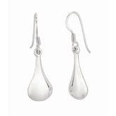 Sterling Silver Puff Bell Dangle Earring